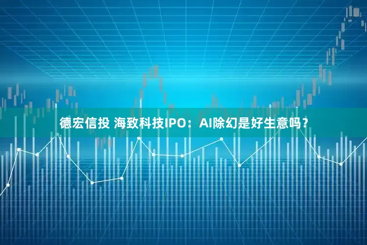 德宏信投 海致科技IPO：AI除幻是好生意吗？